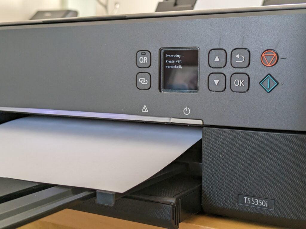 Avant, écran - Canon PIXMA TS5350i