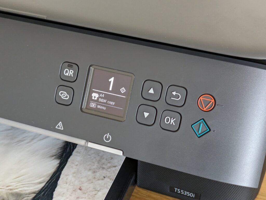 Boutons, Canon PIXMA TS5350i