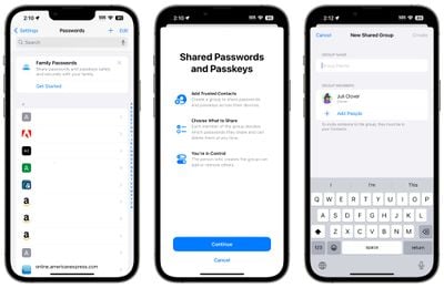 ios 17 mots de passe partagés