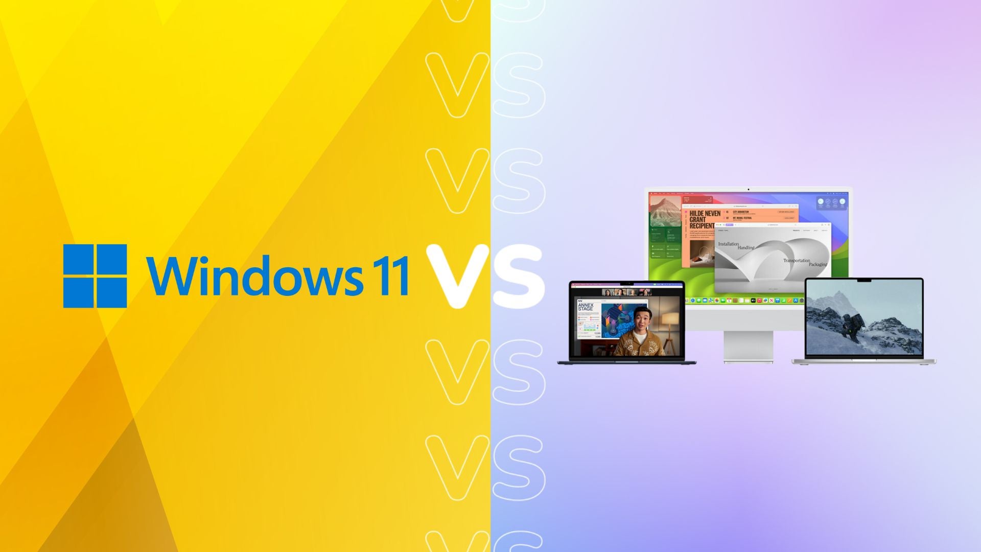 Windows 11 contre MacOS Sonoma Microsoft contre Apple