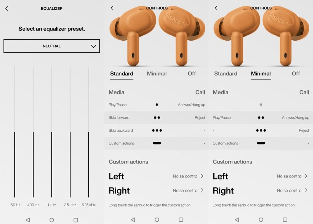 Personnalisation de l'application Urbanears Juno