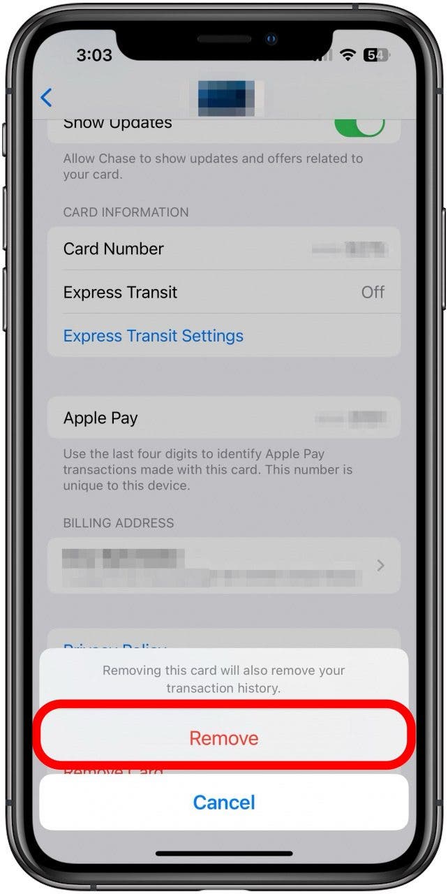 Comment supprimer l'historique des transactions Apple Pay