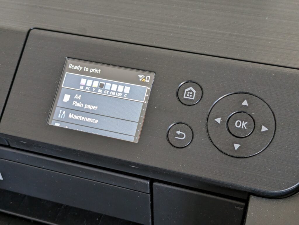 Panneau de configuration - Canon PIXMA Pro-200