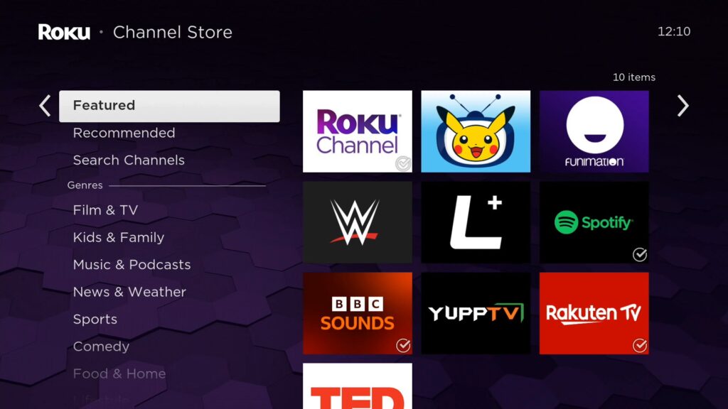 Applications Roku Streambar
