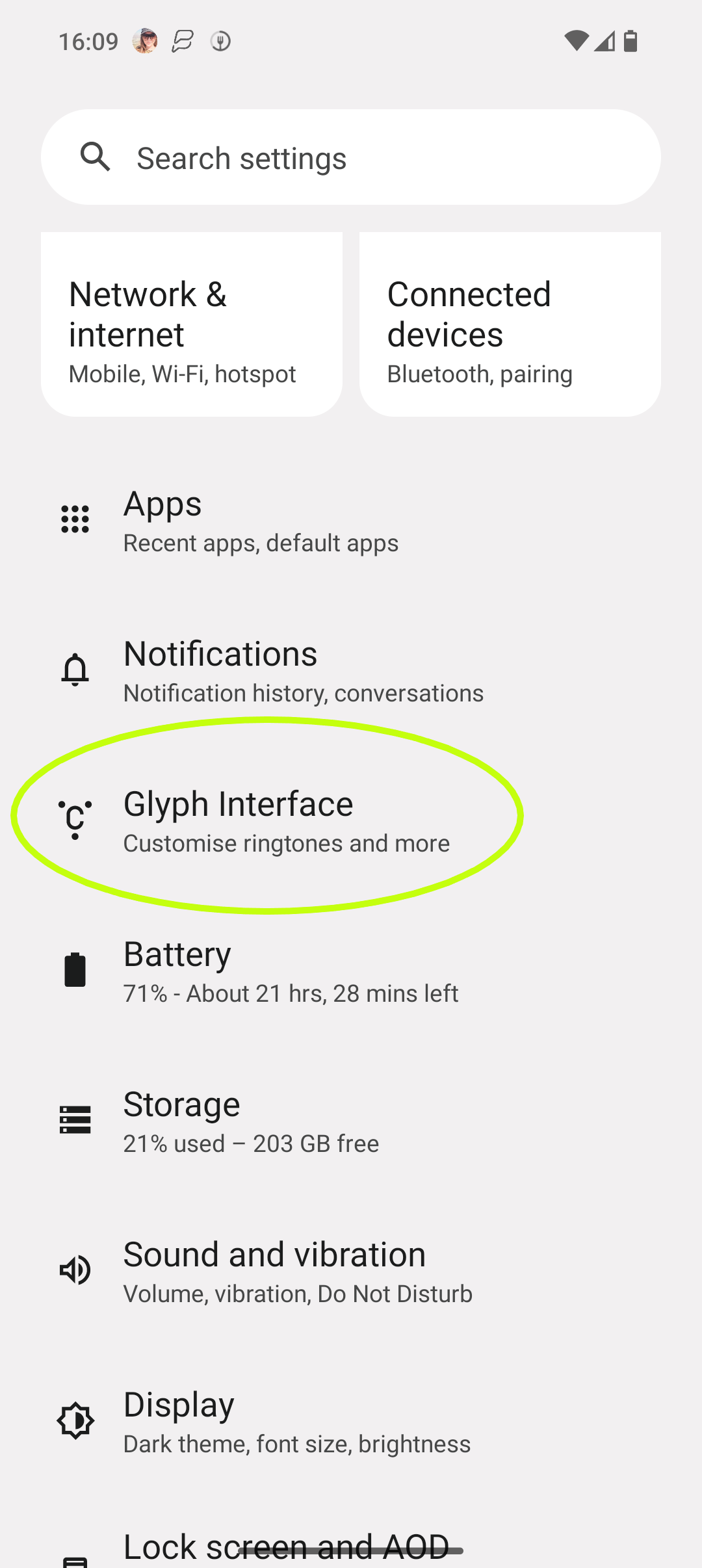 1689254650 488 Comment personnaliser les voyants Glyph sur Nothing Phone 2
