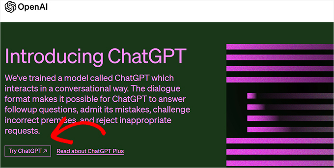 Essayez ChatGPT Essayez ChatGPT
