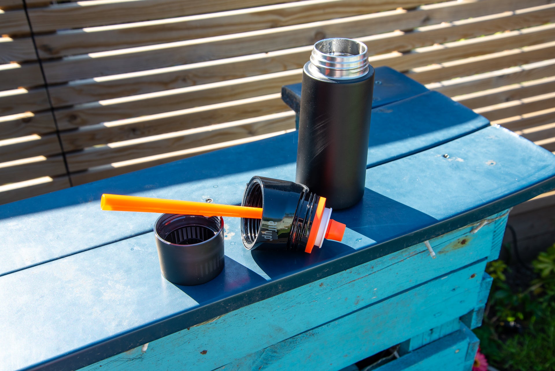Bidon Air Up 480 ml Pitch Black Steel démonté