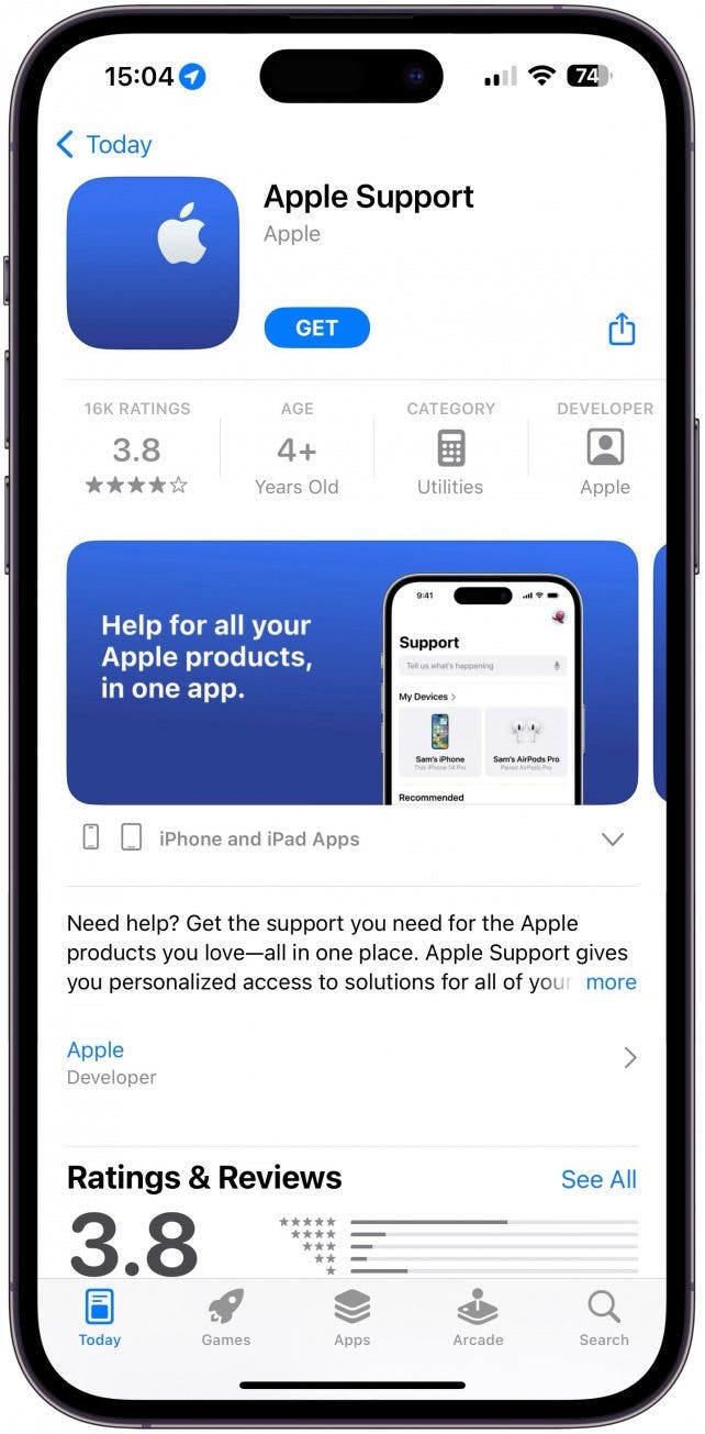 Si rien d'autre ne fonctionne, vous pouvez contacter l'assistance Apple. 