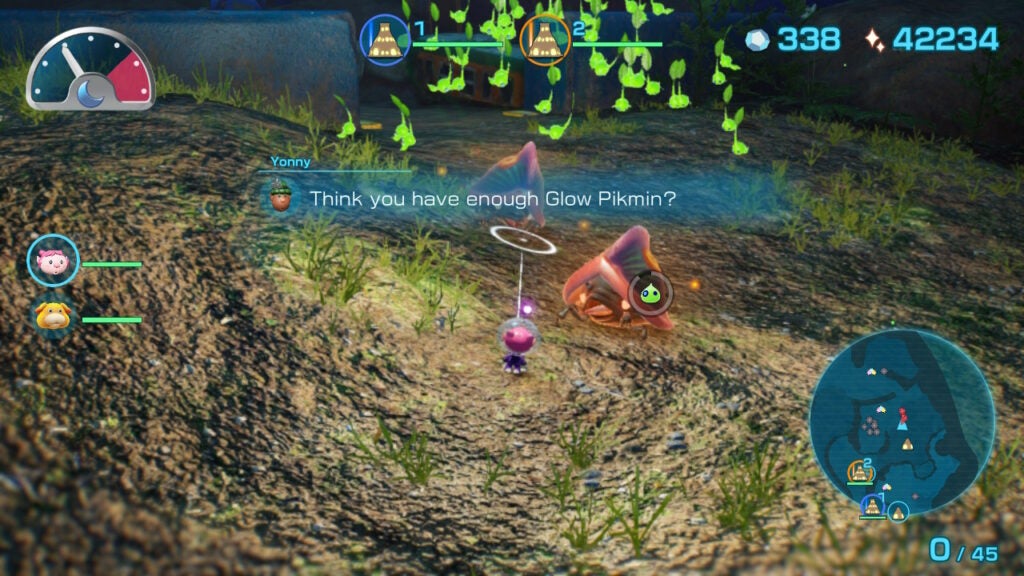 Glow Pikmin attaque dans Pikmin 4
