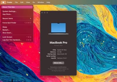à propos de ce mac