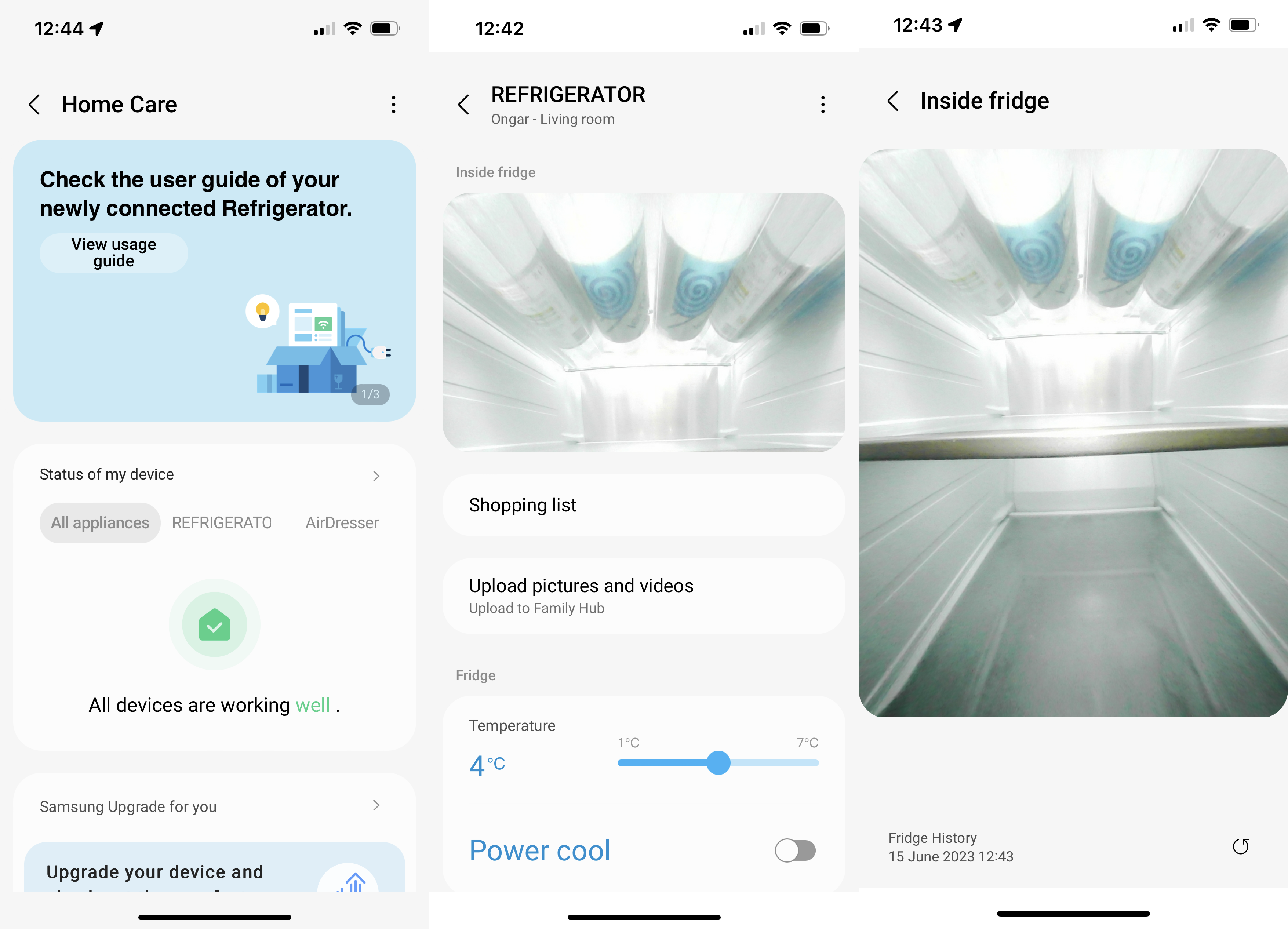 Application Samsung Family Hub RS6HA8891SL