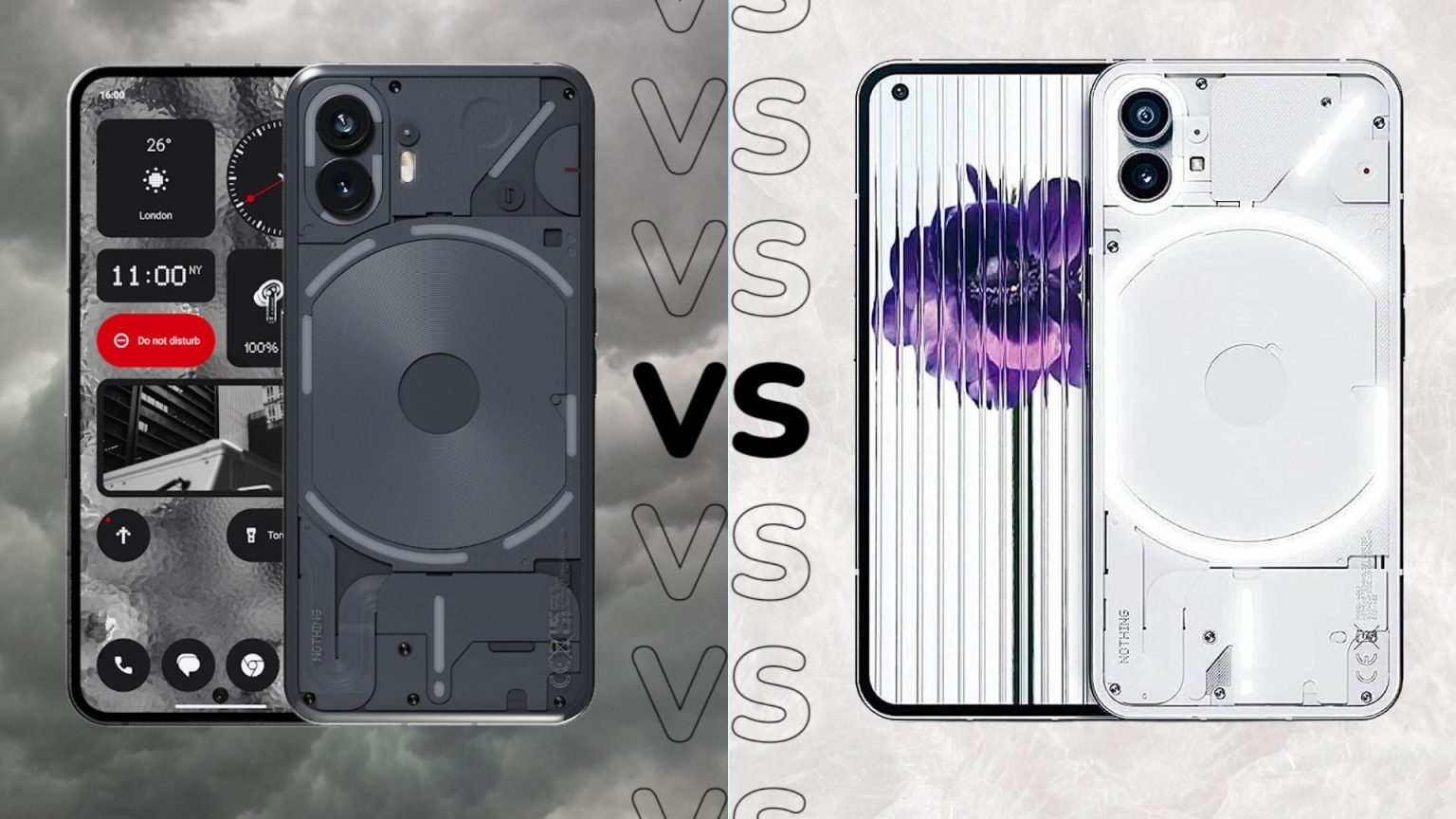 Nothing Phone 2 vs Nothing Phone 1 Rien na change