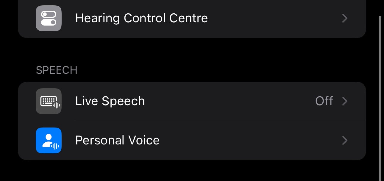 1691160491 109 Comment configurer Personal Voice sur iOS 17