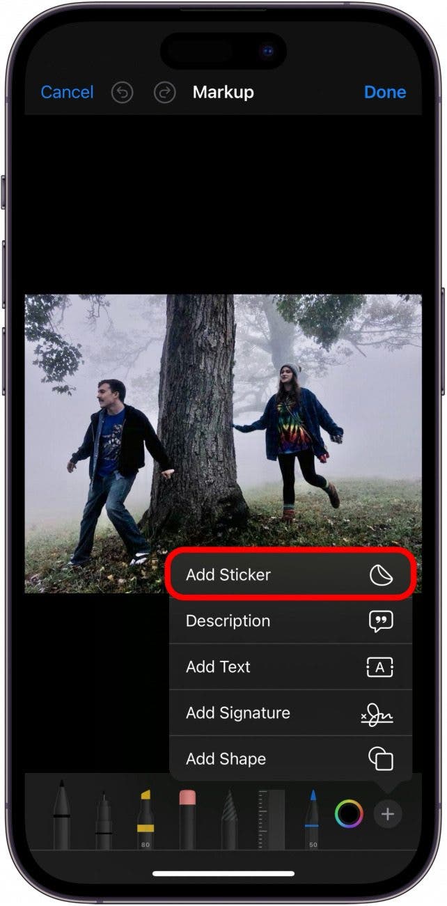 comment ajouter des autocollants aux photos sur iphone 14