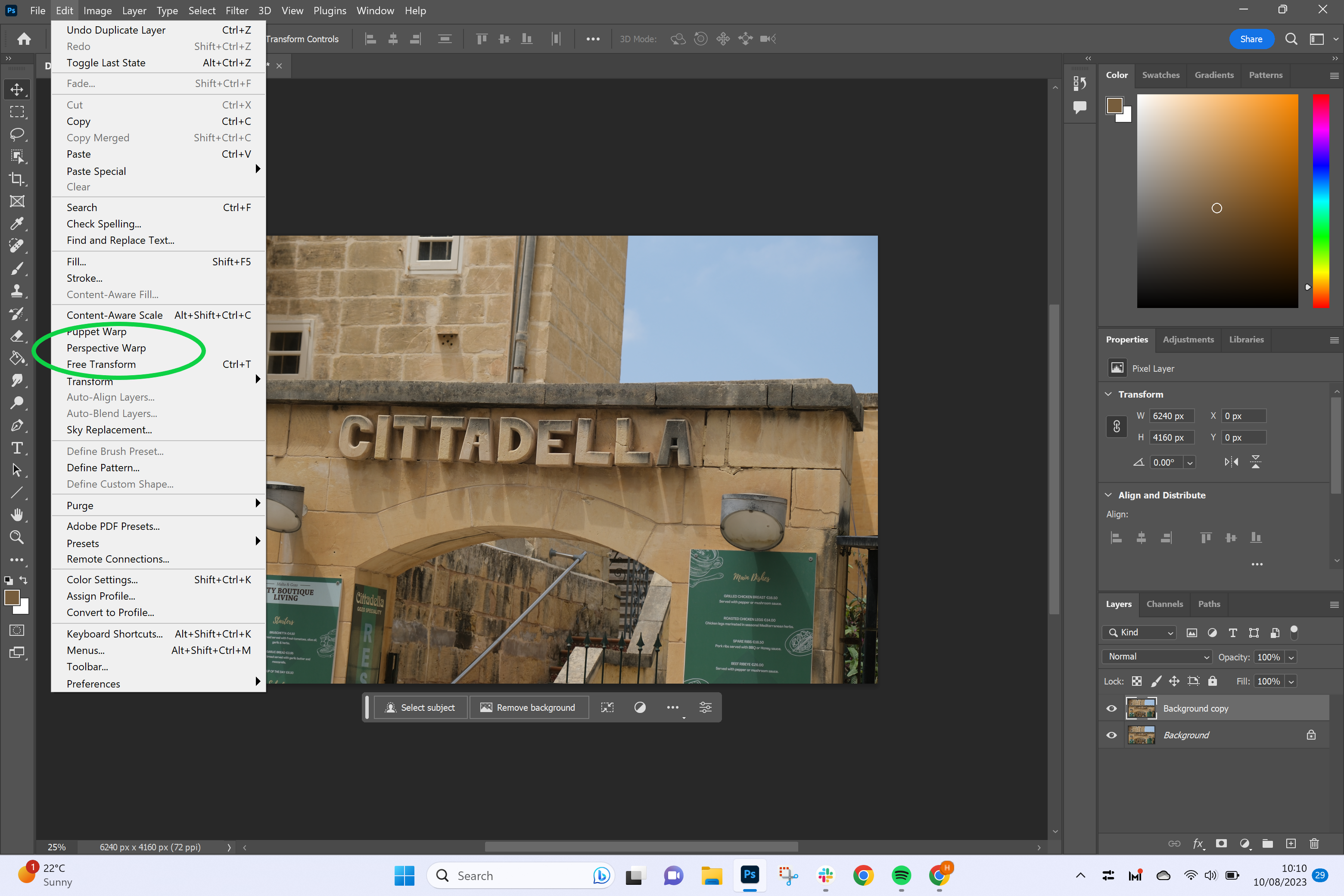 1691735770 45 Comment utiliser Perspective Warp dans Photoshop