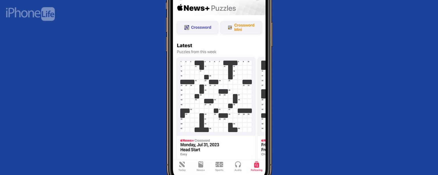 1691820012 Resoudre les mots croises dans lapplication Apple News iOS 17