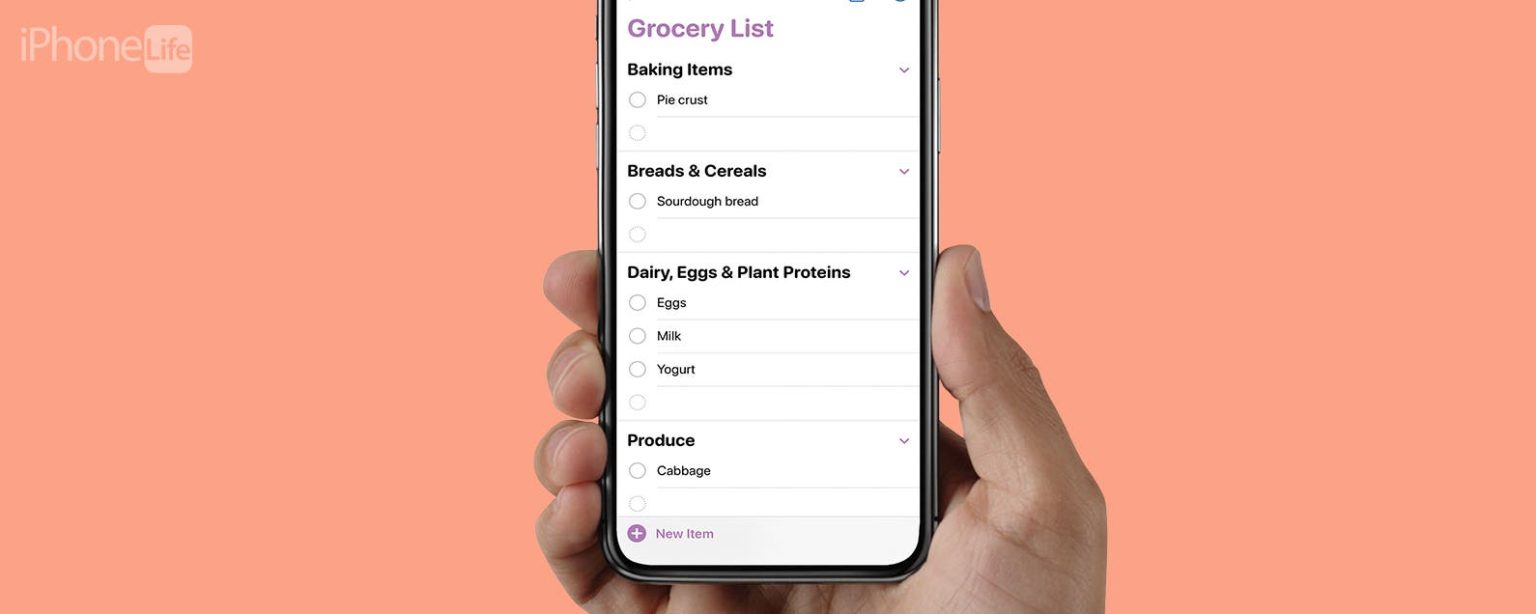 1692424857 Comment trier automatiquement les listes depicerie dans les rappels iOS