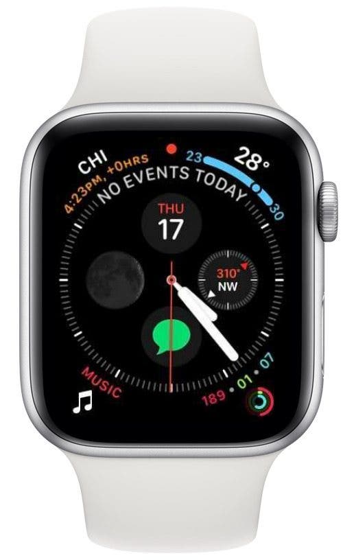 Appuyez longuement sur le visage de votre Apple Watch