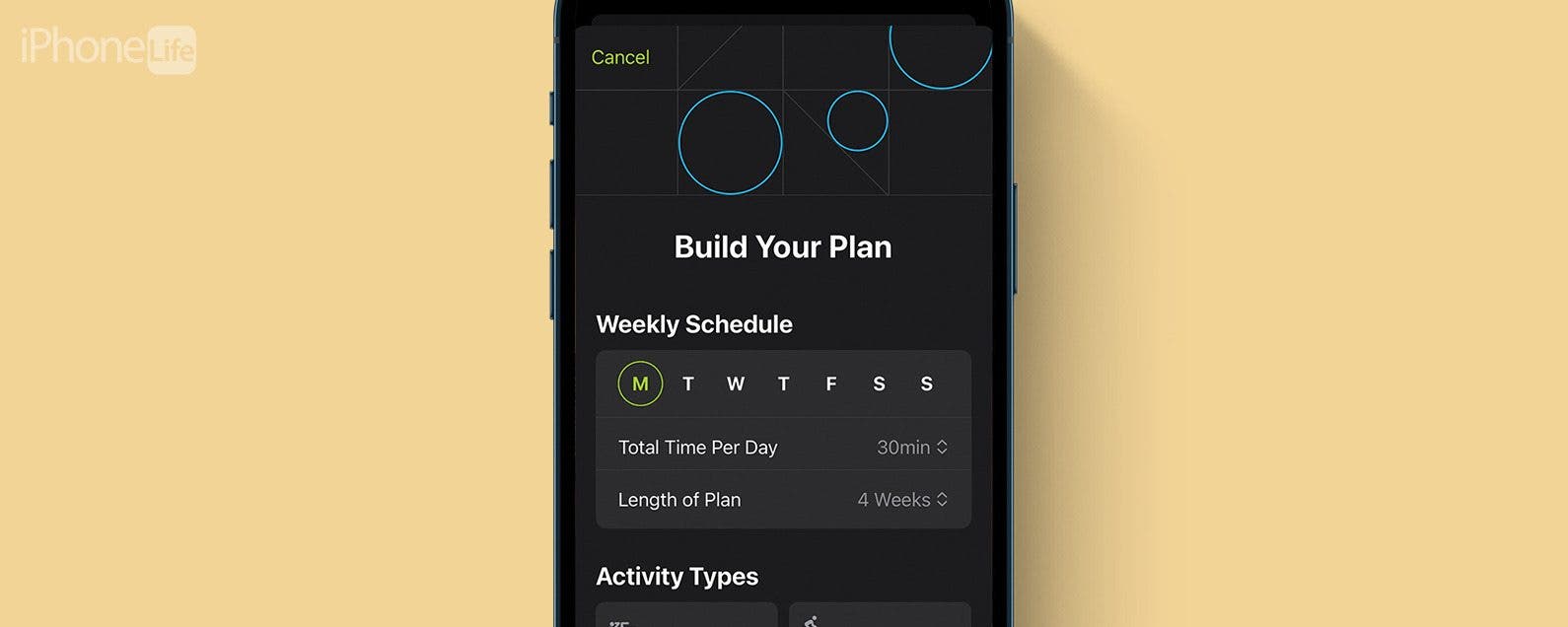 Creer un programme dentrainement personnalise dans Apple Fitness iOS 17