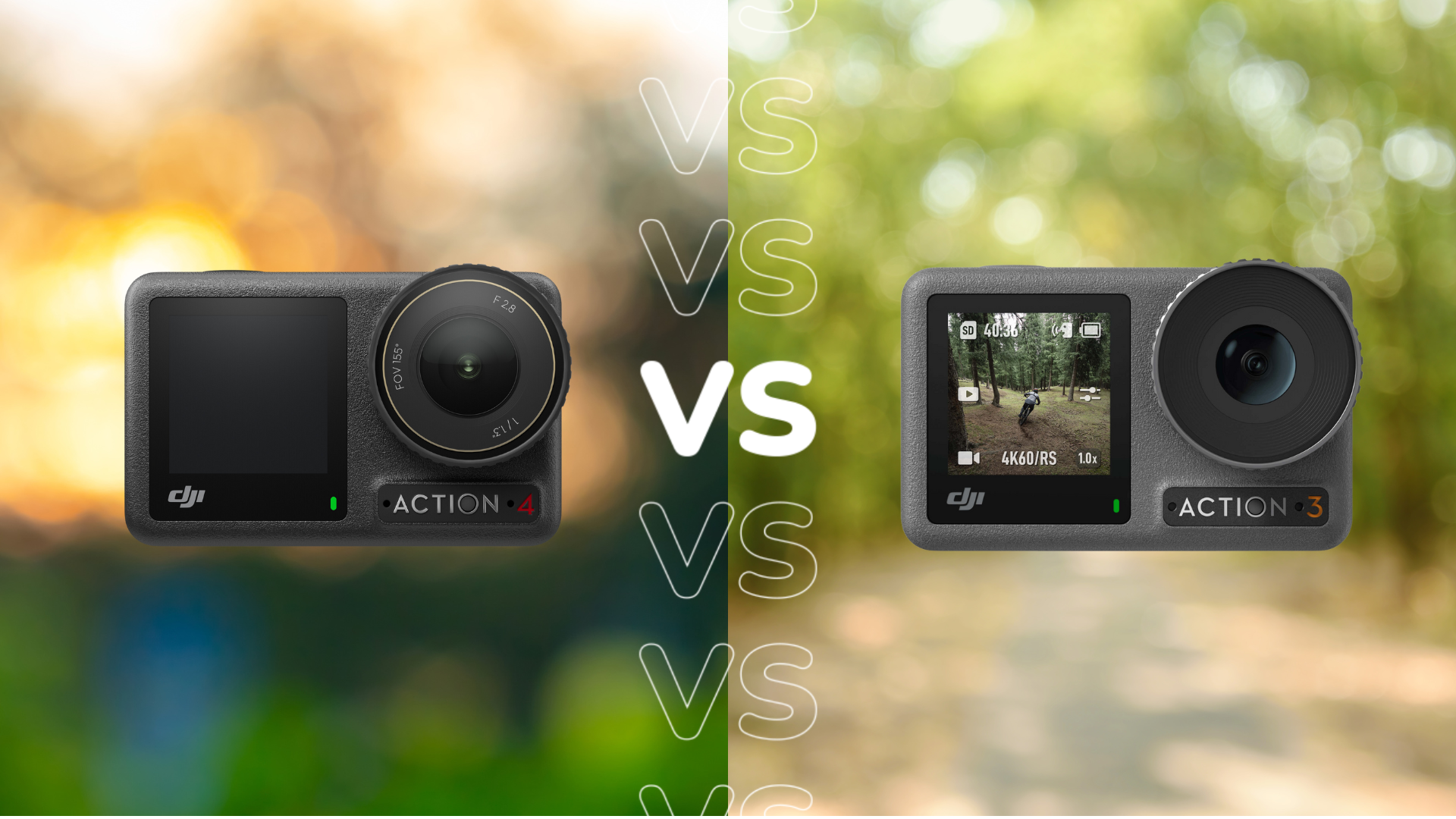 DJI Osmo Action 4 contre DJI Osmo Action 3