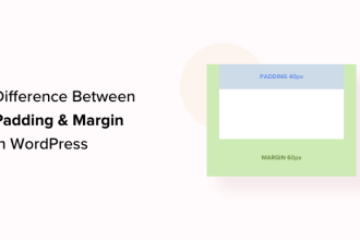 Remplissage ou marge %E2%80%93 Quelle est la difference dans WordPress
