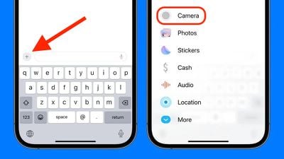 iOS 17, les messages envoient des photos