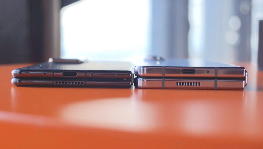 Honor Magic V2 et Samsung Galaxy Z Fold 5 c&ocirc;te &agrave; c&ocirc;te