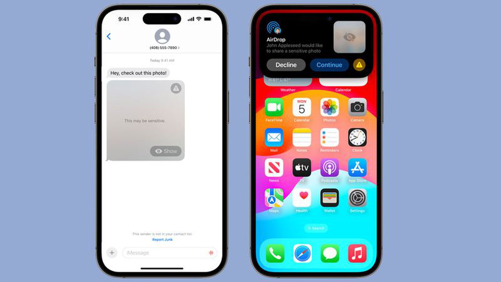 1694612168 iOS 17 Comment activer les avertissements de contenu sensible