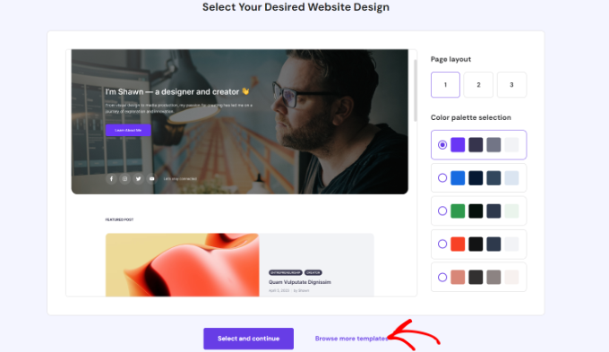 Sélectionnez une conception de site Web Sélectionnez une conception de site Web