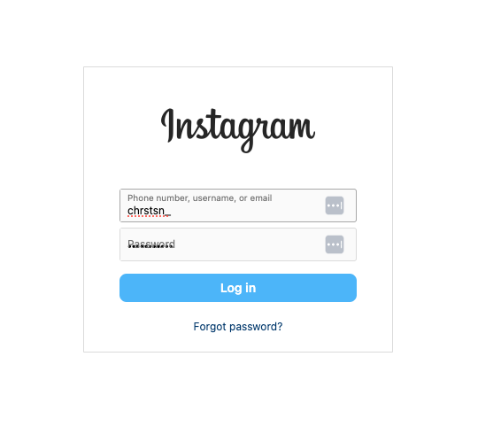 connectez-vous sur le site de bureau Instagram