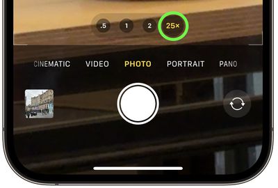 Zoom numérique 25x