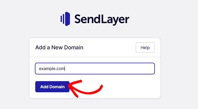 Ajoutez votre nom de domaine pour le connecter à SendLayer Ajoutez votre nom de domaine pour le connecter à SendLayer