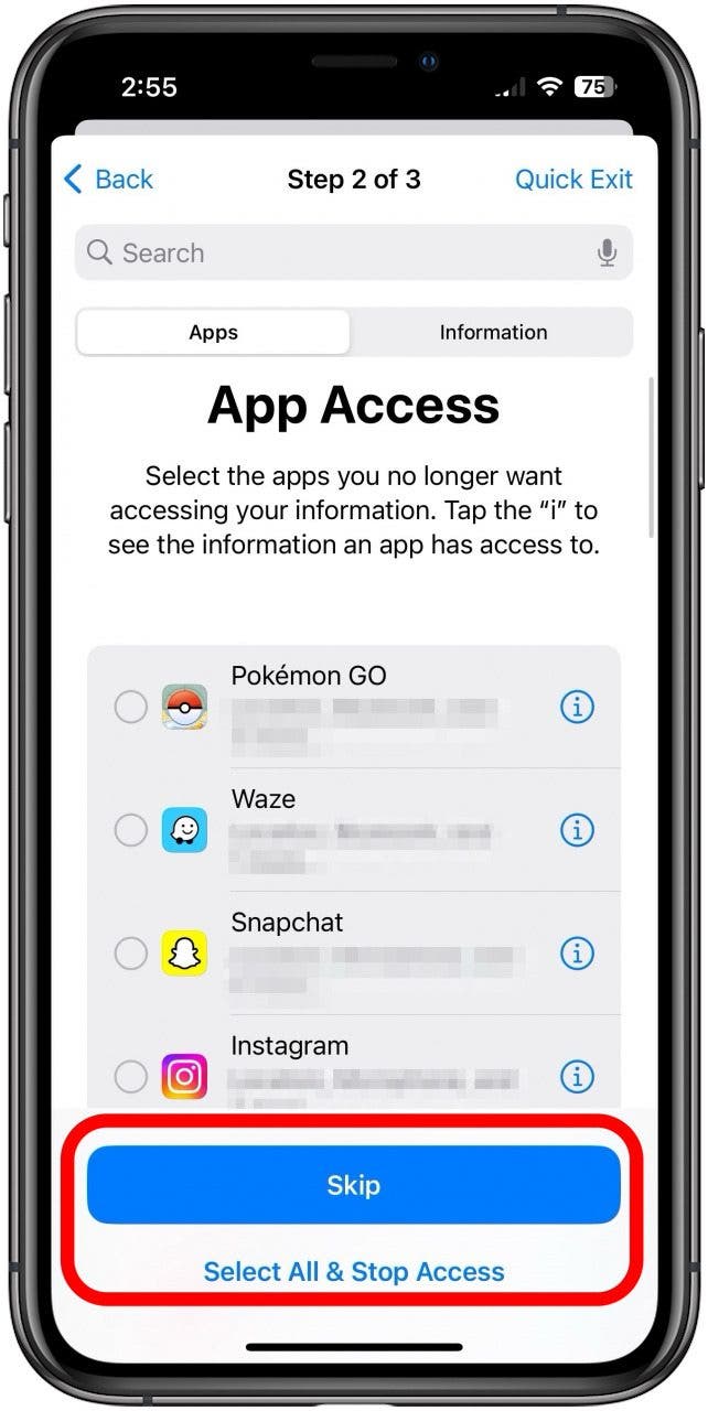 comment exécuter un contrôle de sécurité sur iPhone