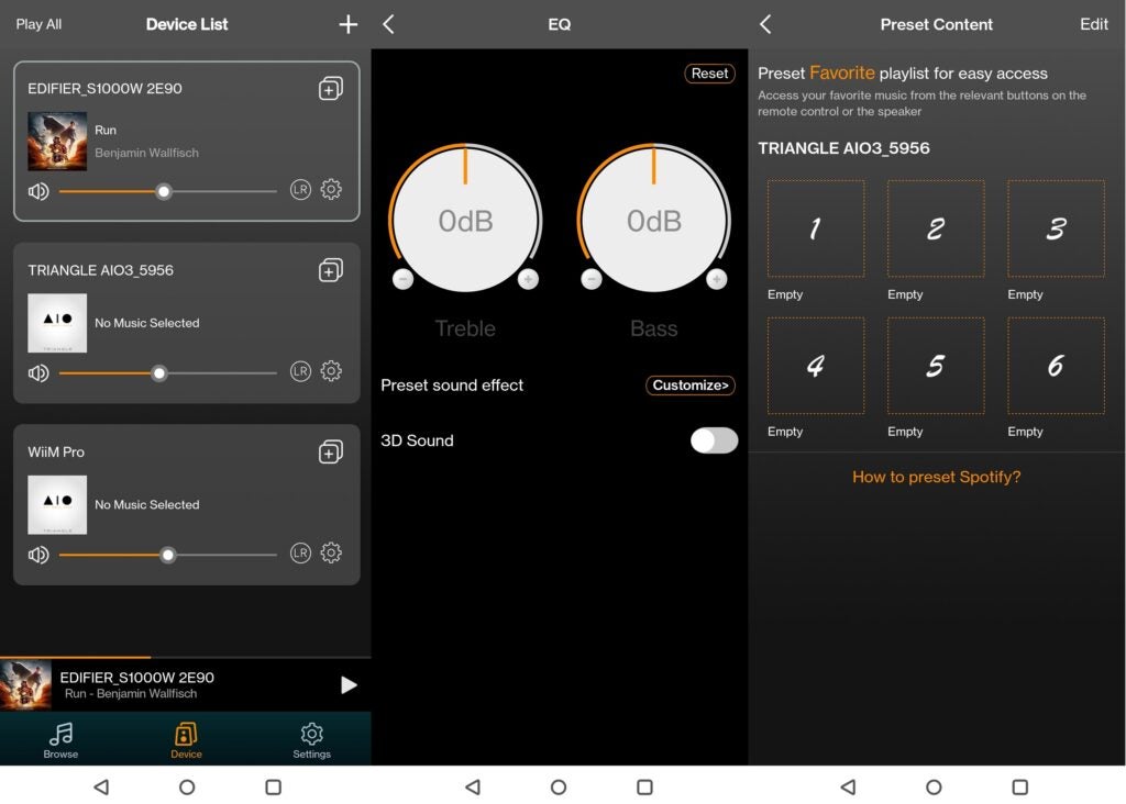 Personnalisation de l'application Triangle AIO3