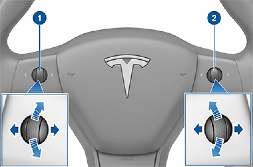 Si vous pouvez entrer dans votre Tesla, vous garer en toute sécurité et éviter de conduire pendant quelques minutes, redémarrez votre Tesla en appuyant longuement sur les deux molettes de défilement du volant.