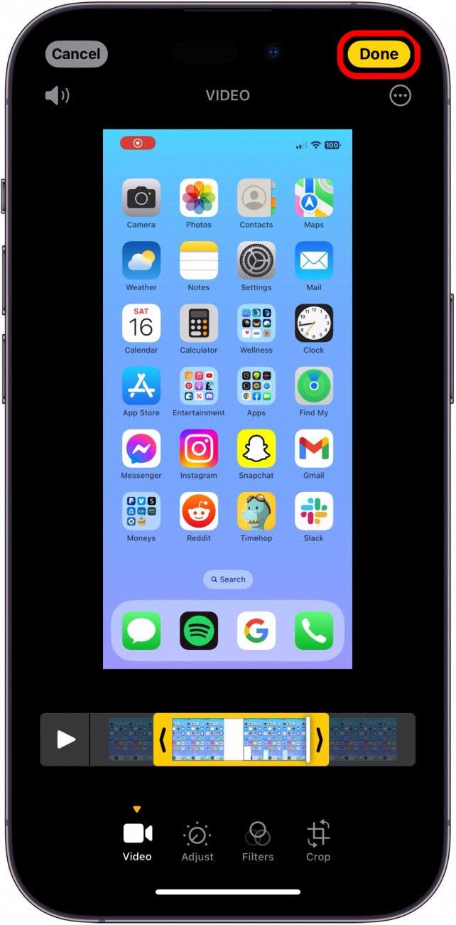 combien de temps un écran d'iphone peut-il enregistrer