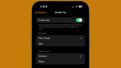 watchos 10 1 appuyez deux fois
