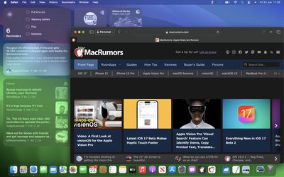 les widgets s'estompent