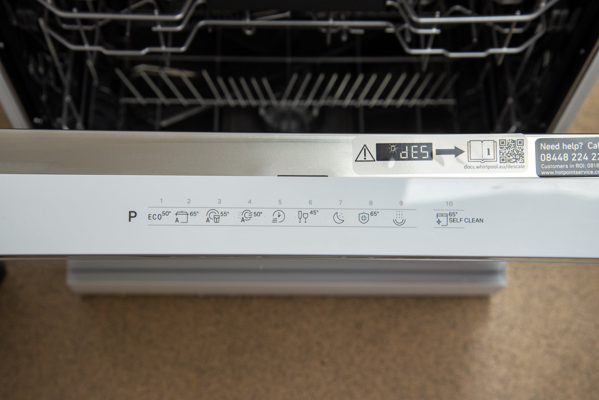 Programmes de lavage Hotpoint HF7HP33UK