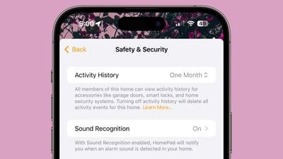 historique d'activité de l'application pour la maison