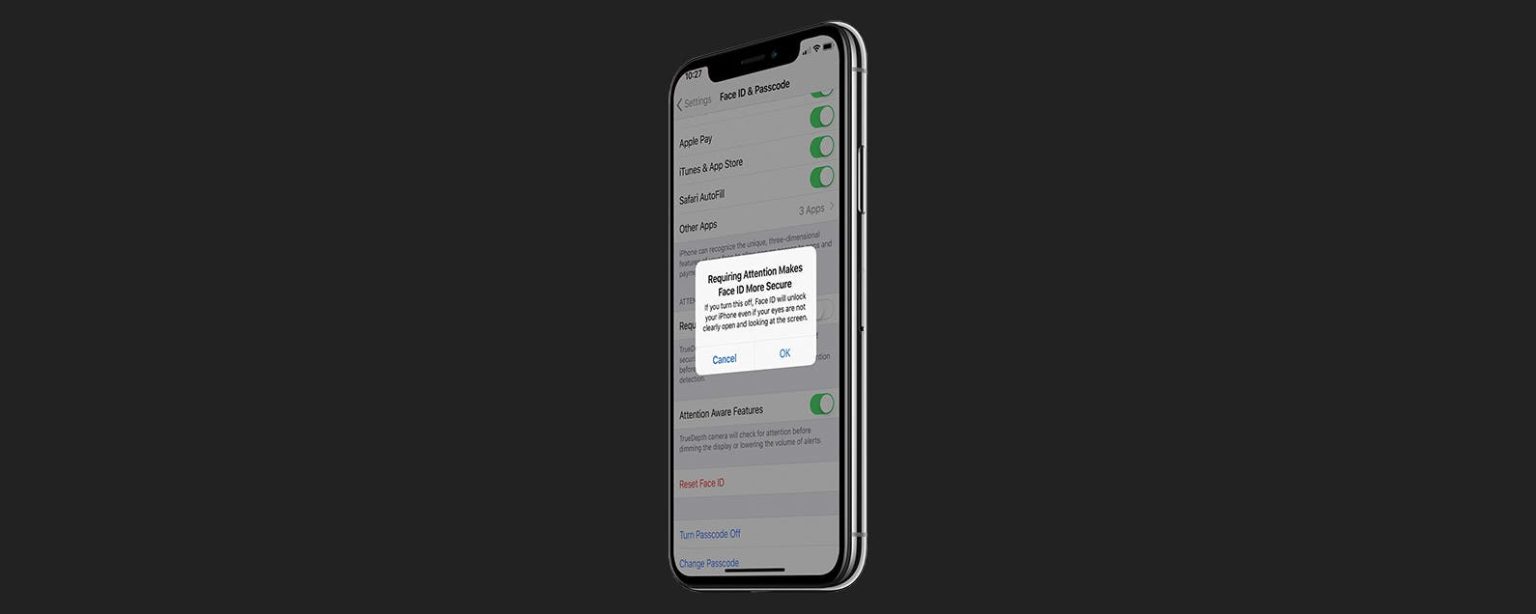 1698148903 Rendre Face ID plus rapide en desactivant la demande dattention