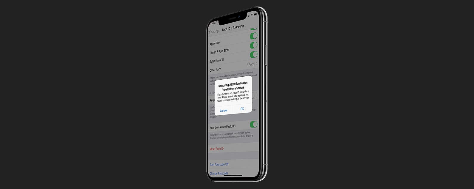 1698148903 Rendre Face ID plus rapide en desactivant la demande dattention