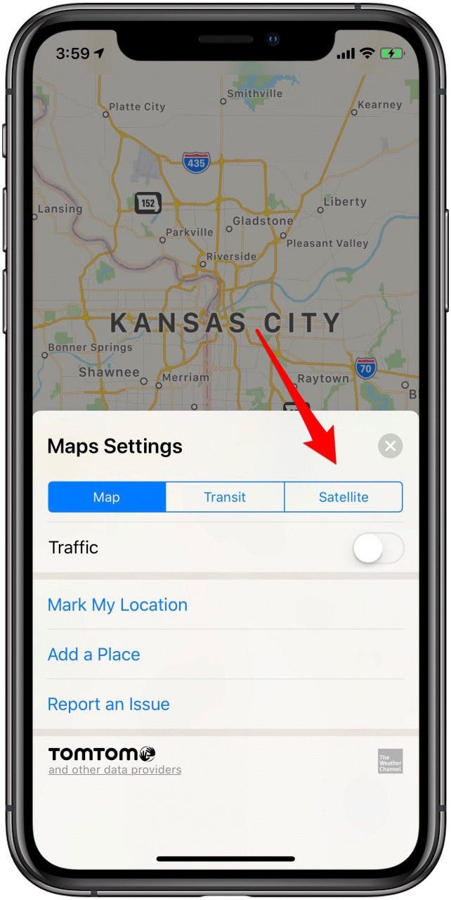 navigation par cartes Apple