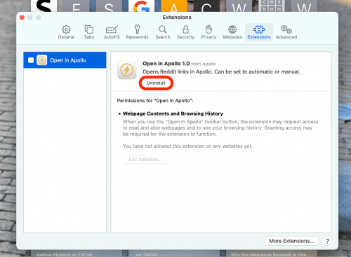 1698330337 991 Comment supprimer rapidement les extensions Safari