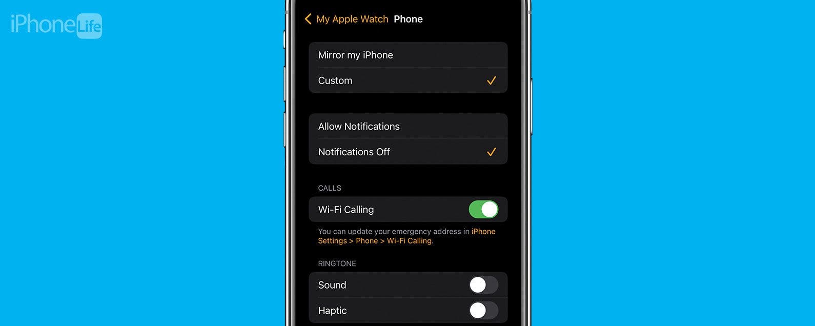 Comment desactiver les notifications dappels telephoniques Apple Watch watchOS 10