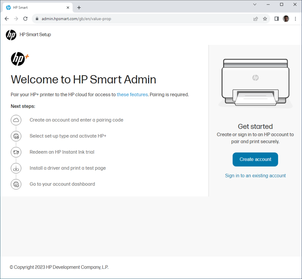 Capture d'écran du processus d'activation