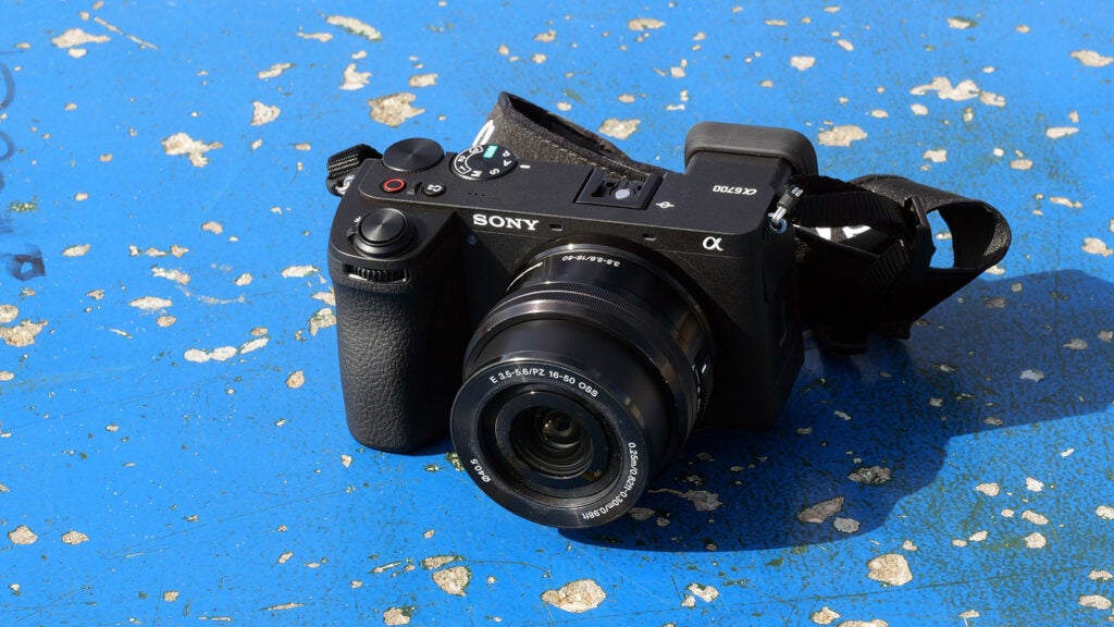 Sony A6700 vu de dessus