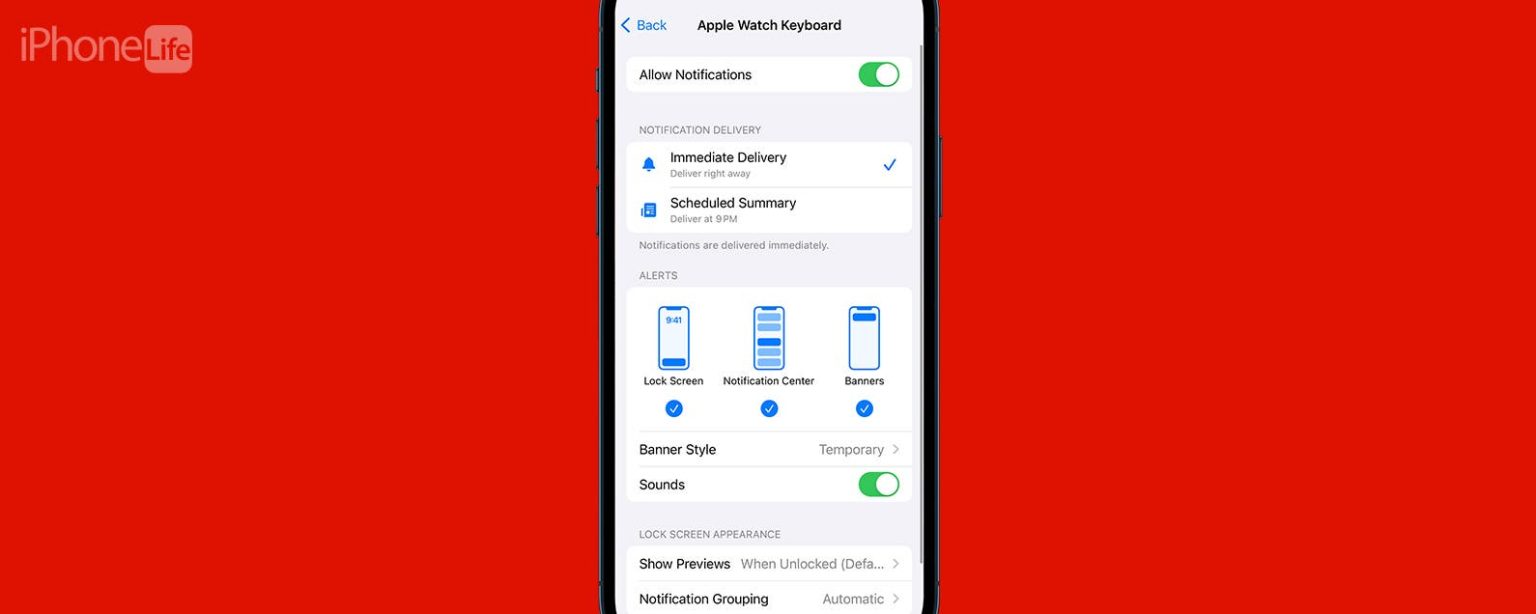 1698995543 Comment desactiver la notification du clavier Apple Watch iOS 17