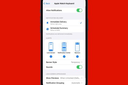 1698995543 Comment desactiver la notification du clavier Apple Watch iOS 17
