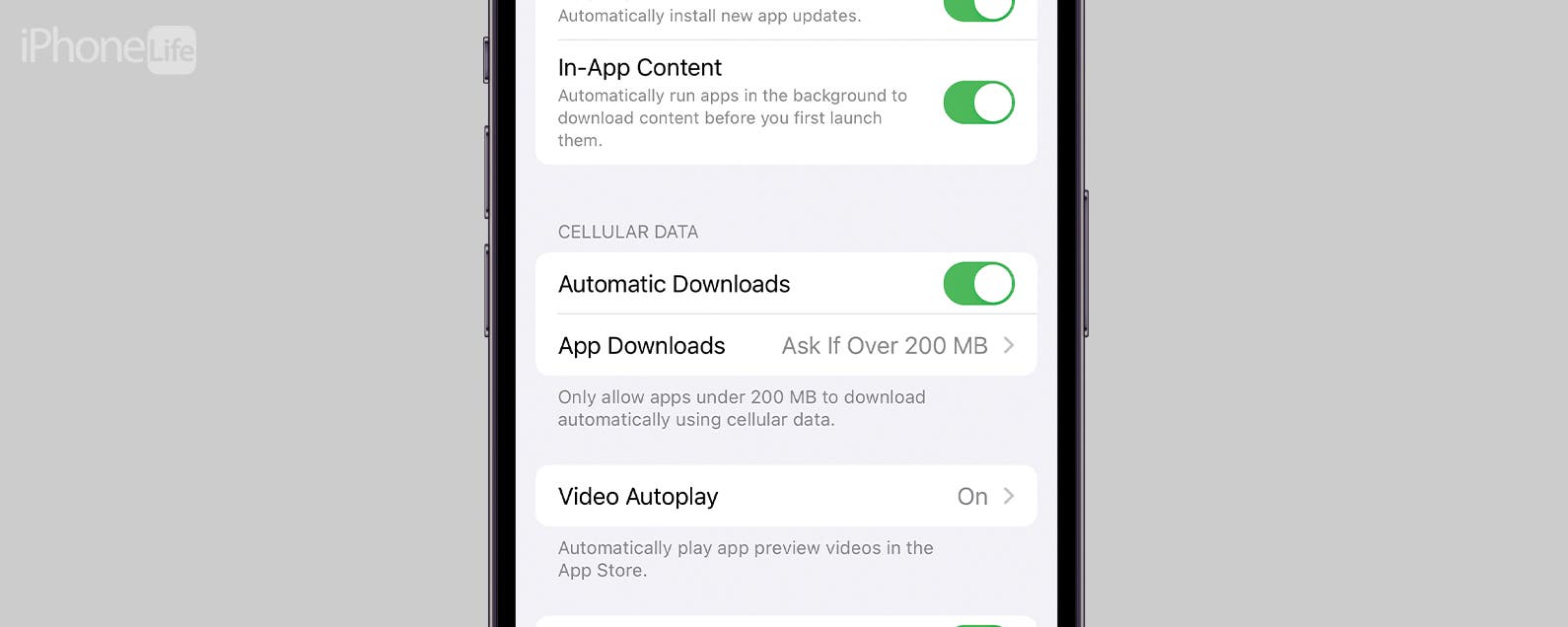 1699286531 Comment utiliser les donnees cellulaires pour les telechargements automatiques dapplications